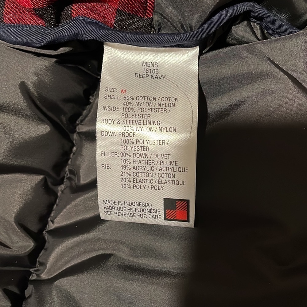 WOOLRICH Mens Navy Puffer coat M - Picture 7 of 7